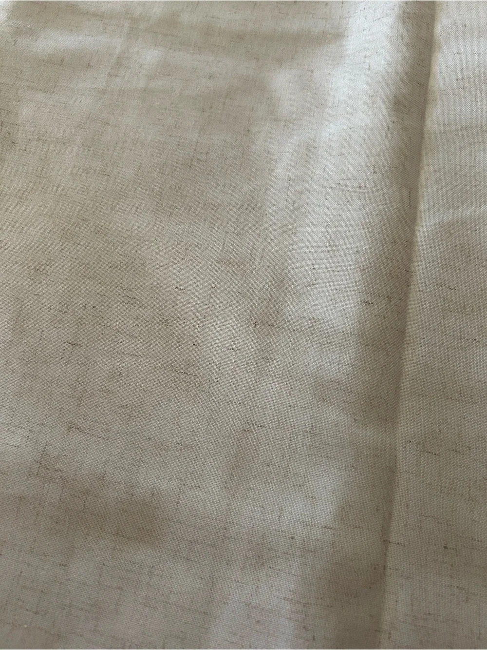 Natural Linen Shower Curtain - Farmhouse Bathroom Decor Soft Sand color